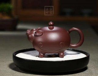 《財源滾滾》宜興紫砂壺全手工泡茶壺工藝美術師大師底槽青 《財源滾滾》宜興紫砂壺全手工泡茶壺工藝美術師大師底槽青